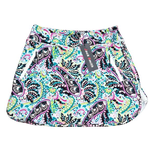 NWT JACK SMITH Skorts Lightweight Active Skirts with Zip Pockets - Large - Picture 1 of 4